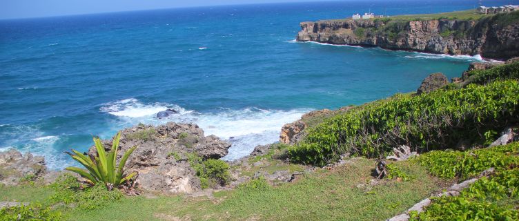 Rugged clifftops at Ragged Point, Barbados