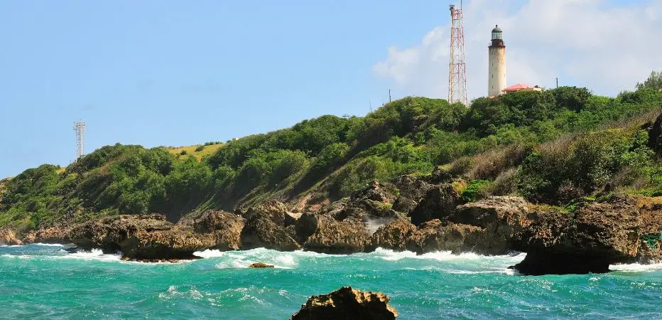 Looking across the bay to the lighthouse