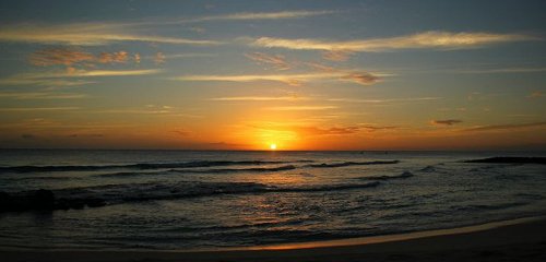 Sunset at Rainbow Beach