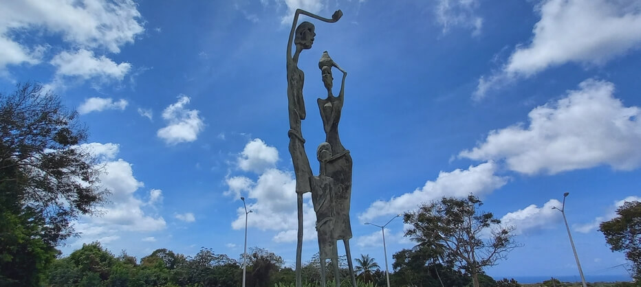 Statue at Rock Hall Freedom Village