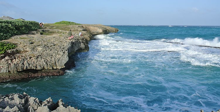 Cliff overlooking the bay