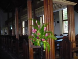 View from inside the church