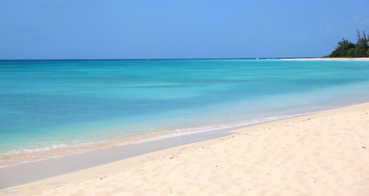 Barbados west coast beach