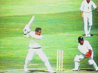 Sir Garfield Sobers on his way to yet another century!