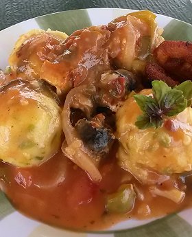 National Dish of Barbados – Flying Fish and Cou Cou - National