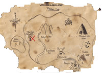 the pirates caribbean hunt treasure map