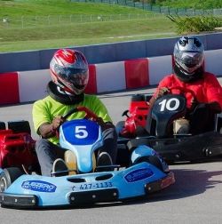 Karting at Bushy Park, Barbados