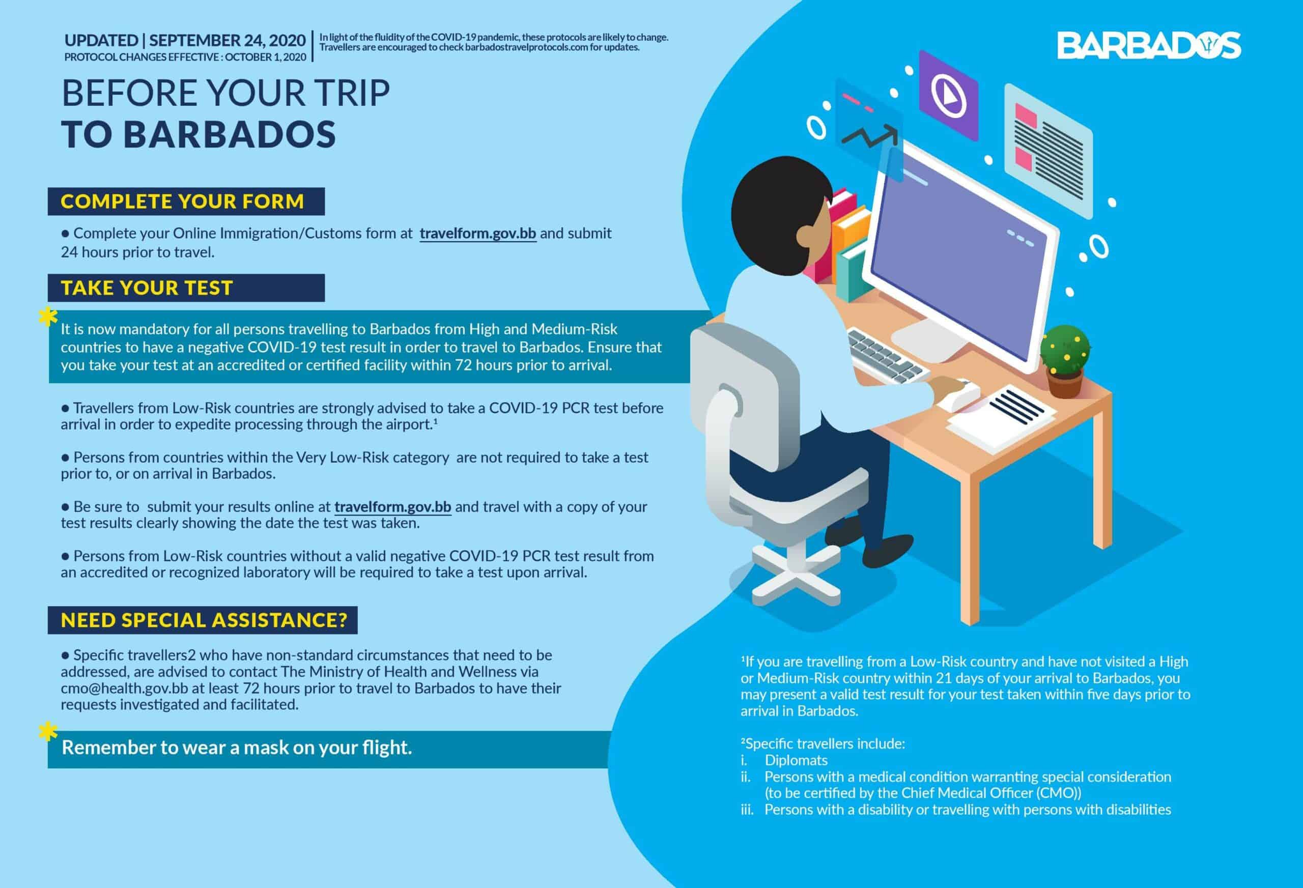 barbados travel information covid